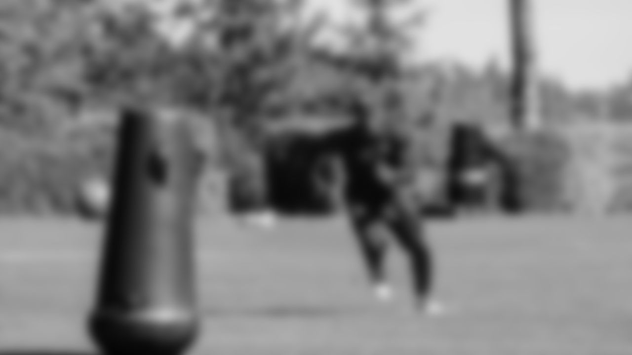 Seahawks safety Jerrick Reed II (32) participated in a workout on May 5, 2025 at the Virginia Mason Athletic Center.