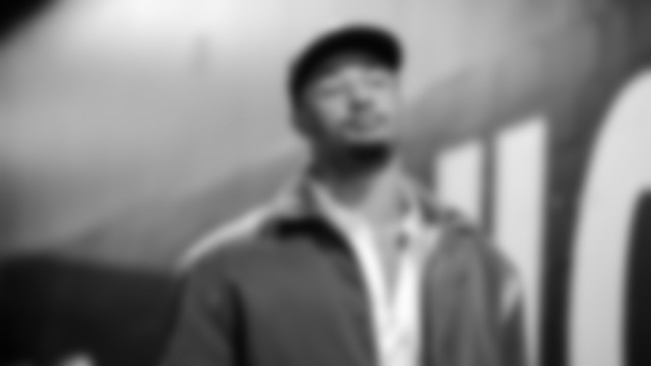 Seahawks wide receiver Jaxon Smith-Njigba (11) arrives at Lumen Field for the Week 10 matchup vs. the Arizona Cardinals.