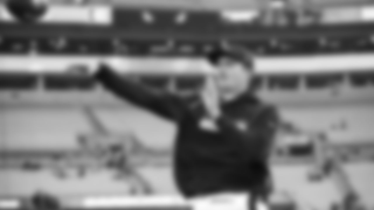 Seahawks quarterback Drew Lock (2) warms up at Bank of America Stadium for the Week 17 matchup vs. Panthers on December 28, 2025.