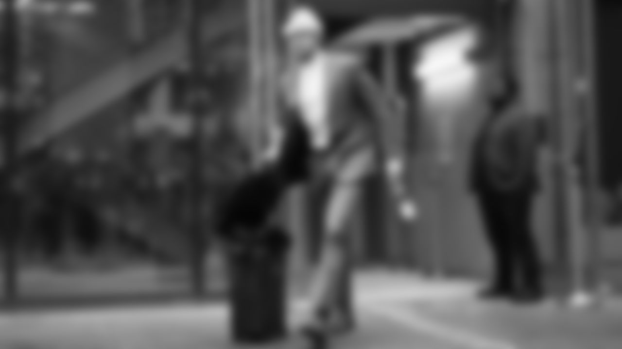 Seahawks wide receiver Jake Bobo (19) departed the team hotel for the Week 17 matchup vs. Panthers on December 28, 2025.