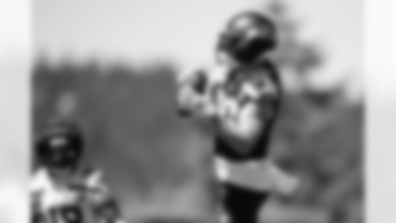 Seahawks wide receiver Cooper Kupp (10) practiced on day two of training camp on July 24, 2025 at the Virginia Mason Athletic Center.