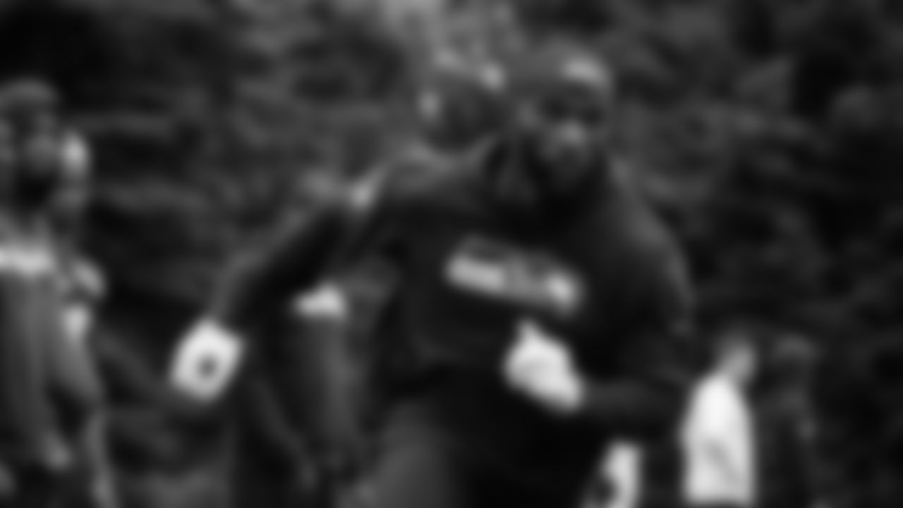 Seahawks wide receiver Dareke Young (83) participated in a workout on May 14, 2025 at the Virginia Mason Athletic Center.