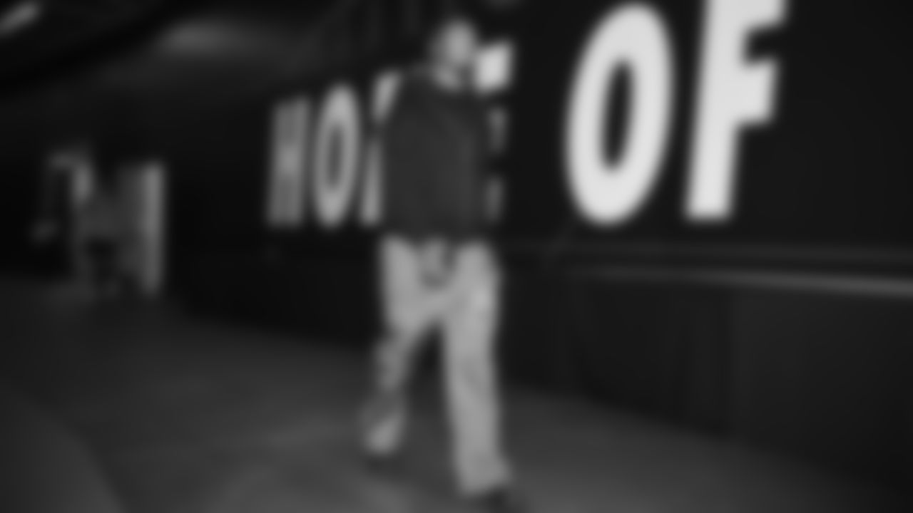 Seahawks linebacker Jamie Sheriff (50) arrived at Lumen Field for the Week 16 matchup vs. the L.A. Rams.