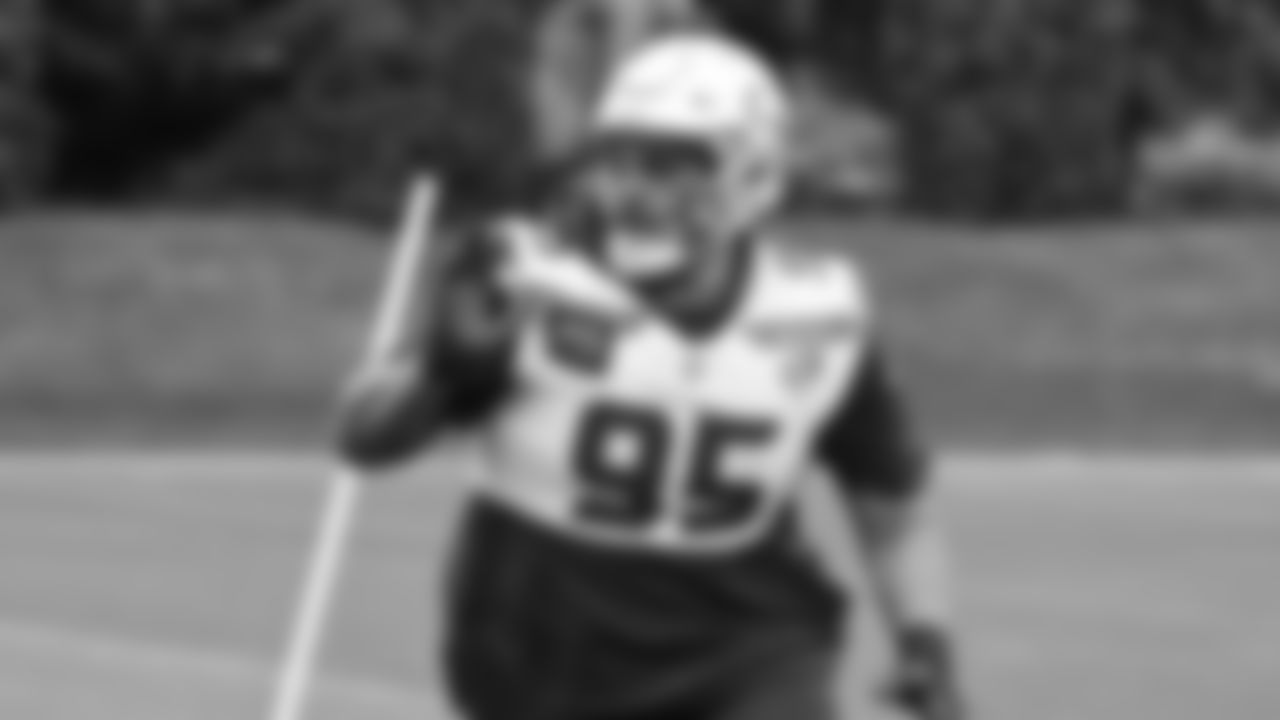 Seahawks nose tackle Brandon Pili (95) practiced on Thursday, October 30, 2025 at the Virginia Mason Athletic Center.