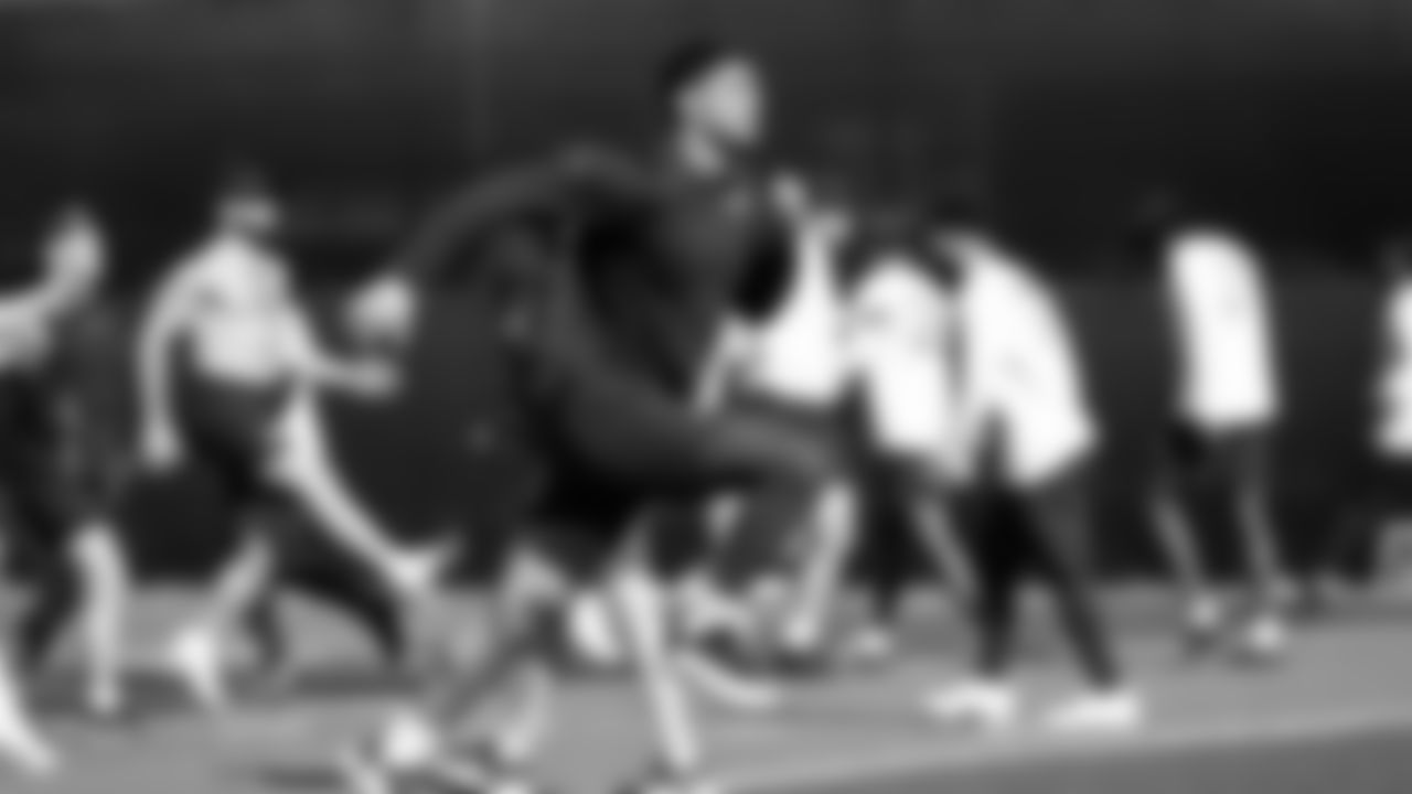 Seahawks tight end Elijah Arroyo (18) worked out on Monday, February, 2, 2026.