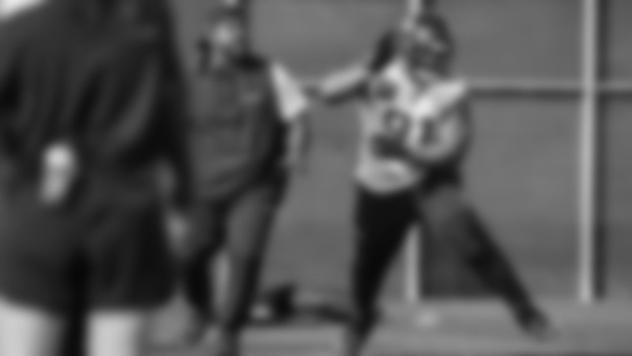 Seahawks defensive tackle Byron Murphy II (91) practiced on February 5, 2026 in San Jose, California.