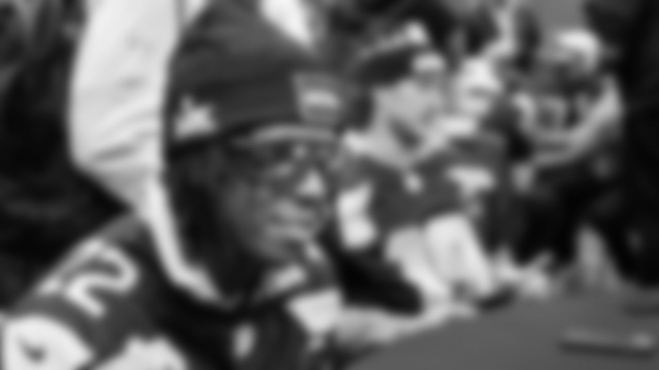 Seahawks wide receiver Rashid Shaheed (22) at day two of press conference Media Availability on February 4, 2026.