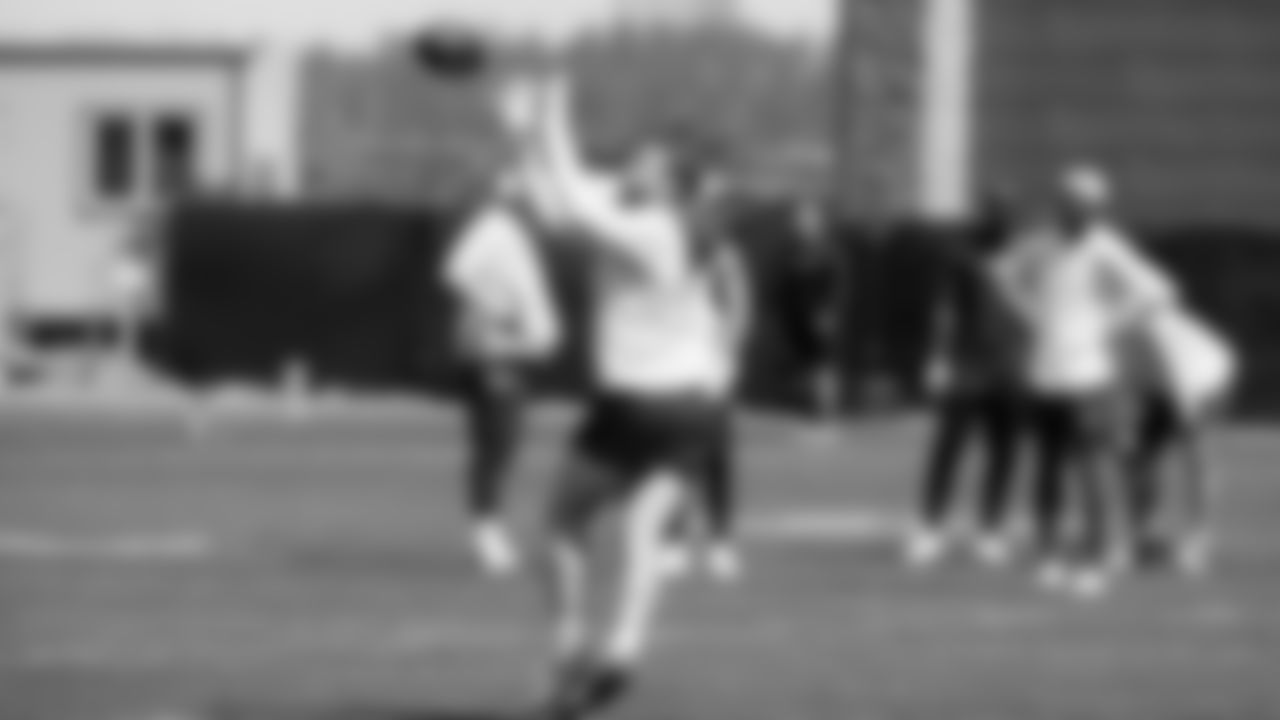 Seahawks fullback Brady Russell (38) participated in a workout on May 6, 2025 at the Virginia Mason Athletic Center.