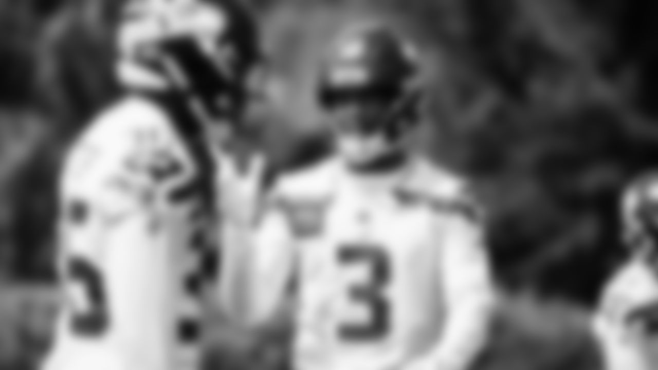 Safety Nick Emmanwori (3) practiced on day one of rookie minicamp on May 2, 2025 at the Virginia Mason Athletic Center.