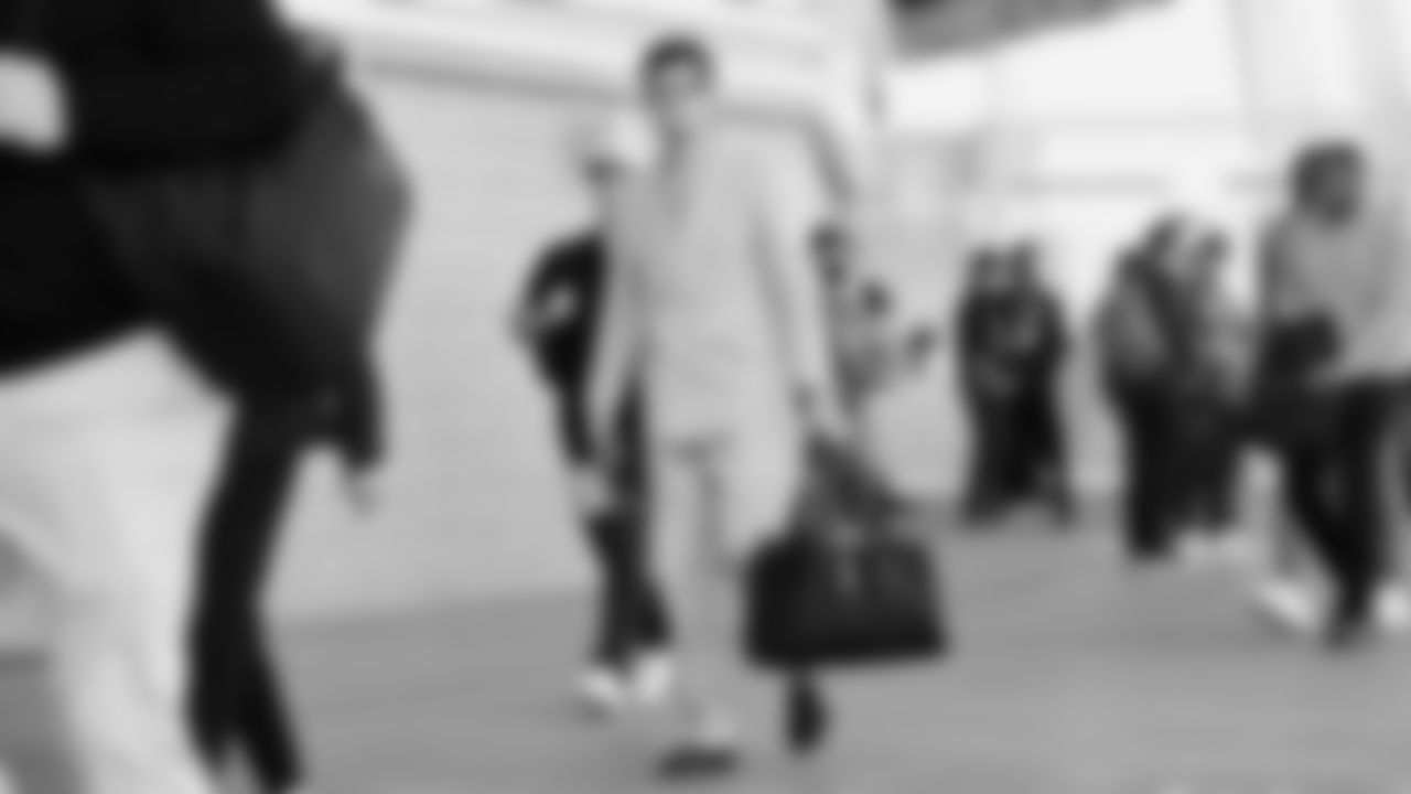 Seahawks punter Michael Dickson (4) arrived at Levi's Stadium for the Super Bowl LX matchup vs. the New England Patriots on Sunday, February 8, 2026.