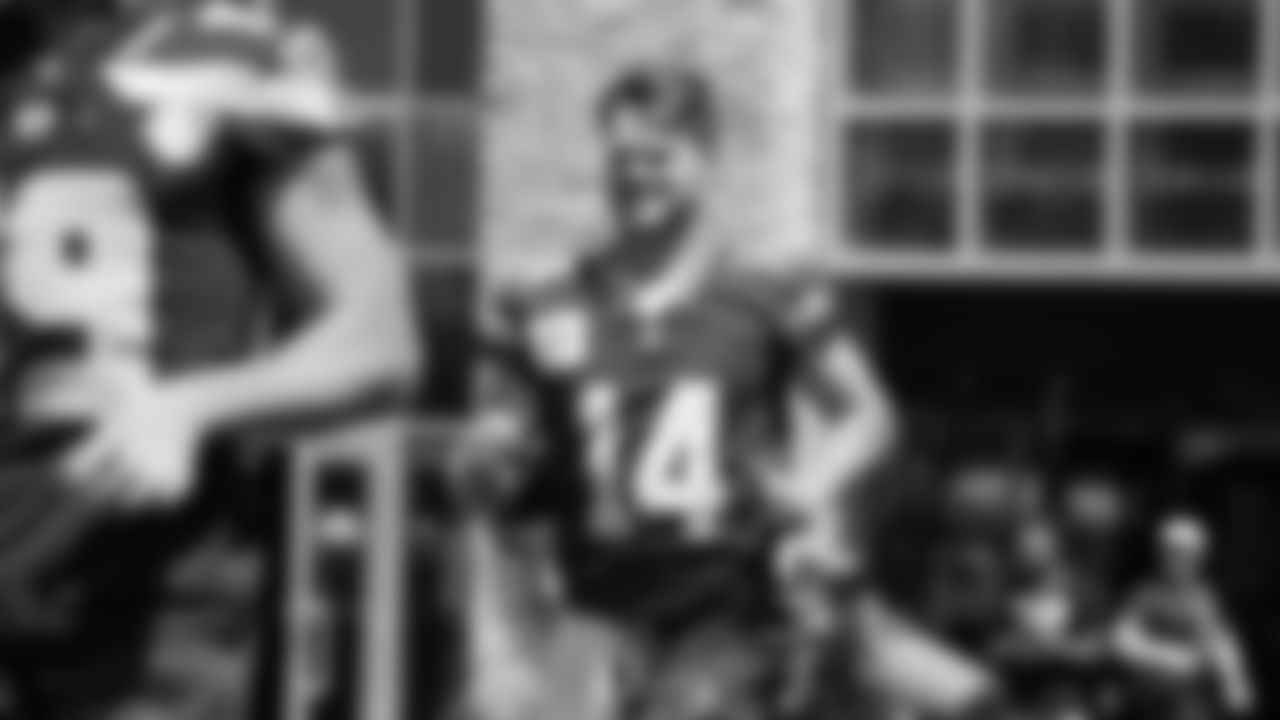 Seahawks quarterback Sam Darnold (14) participated in a workout on day one of minicamp on Tuesday, June 10, 2025 at the Virginia Mason Athletic Center.