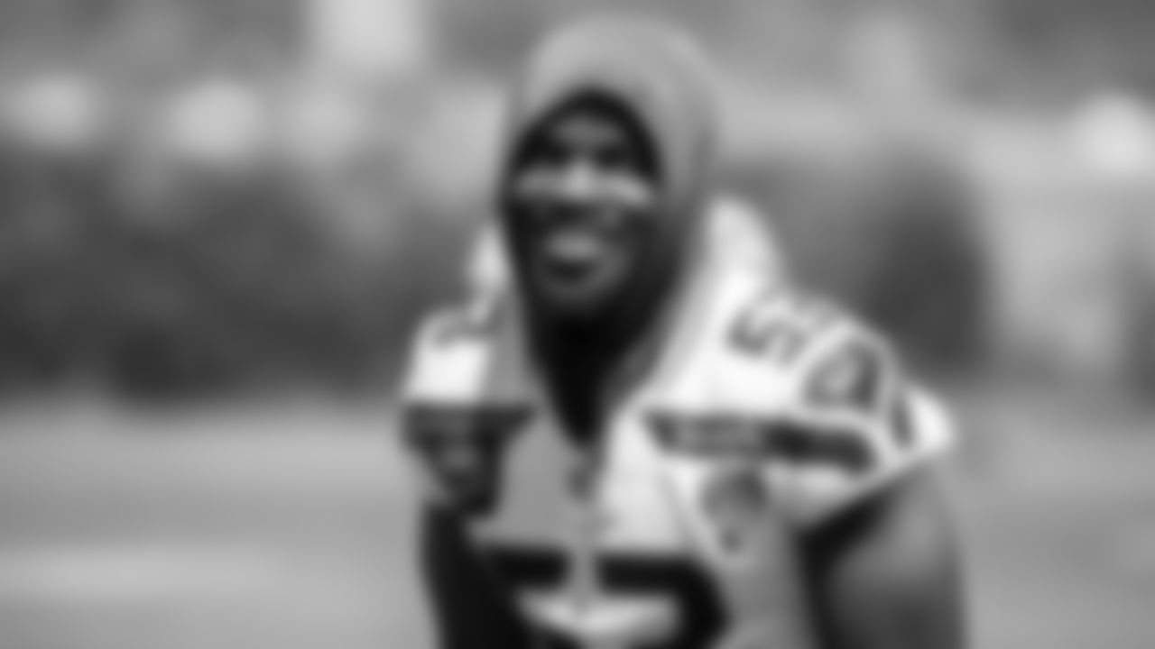 Seahawks linebacker Boye Mafe (53) participated in a workout on day one of OTAs on Tuesday, May 27, 2025 at the Virginia Mason Athletic Center.