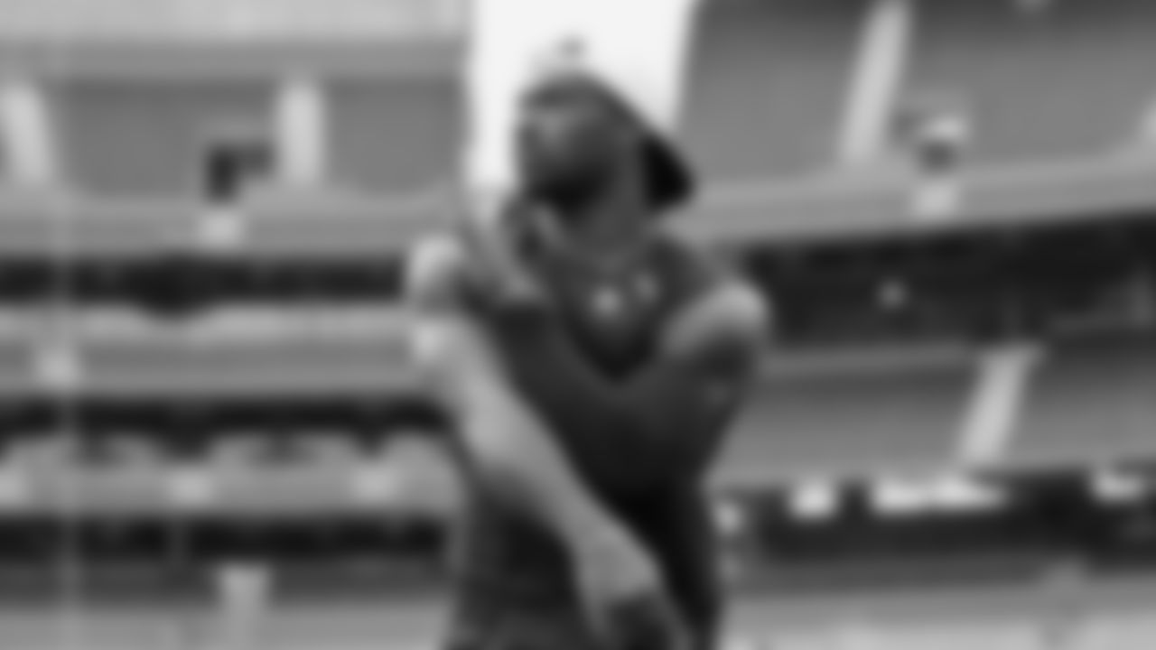 Seahawks quarterback Jalen Milroe (6) warms up at Lambeau Field for the preseason Week 3 matchup vs. the Green Bay Packers.