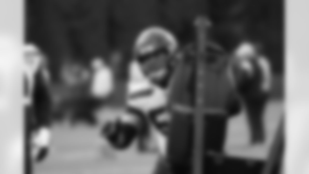 Seahawks guard Sataoa Laumea (63) practiced at the Virginia Mason Athletic Center on Wednesday, January 1, 2025.