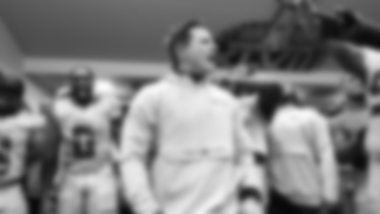 The Seahawks celebrated the 38-37 overtime-win vs. the L.A. Rams in Week 16.