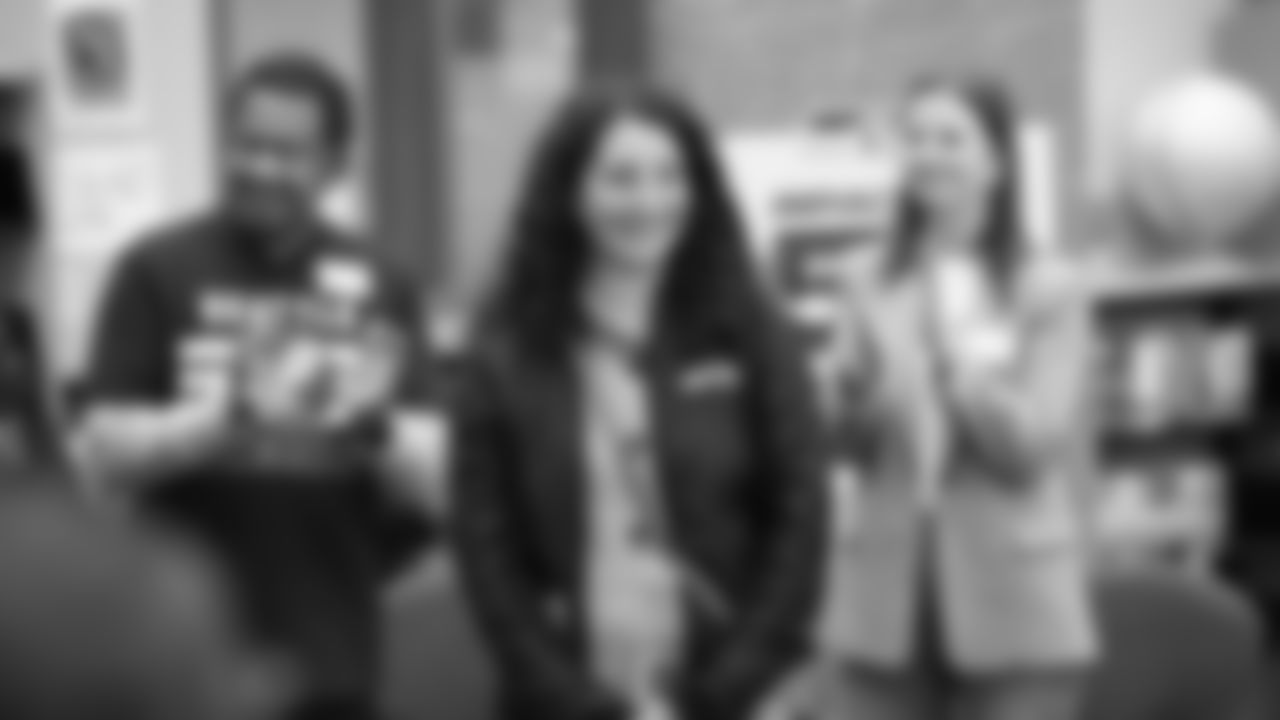 The Seahawks visited BELONG Partners at McKnight Middle School in Renton, WA. as part of the grant announcement on December 10, 2025.