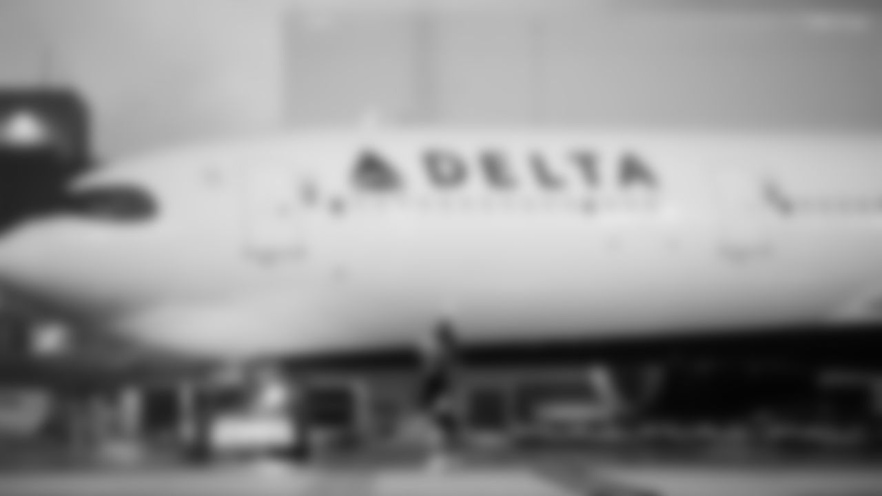 The Seahawks and Delta Air Lines hosted the annual Holiday in the Hangar event on December 2, 2025 to spread holiday cheer.