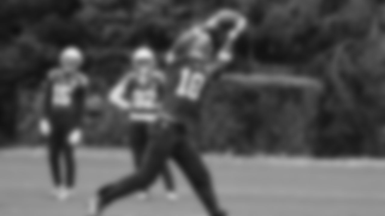 Seahawks tight end Elijah Arroyo (18) practiced on Thursday, October 30, 2025 at the Virginia Mason Athletic Center.