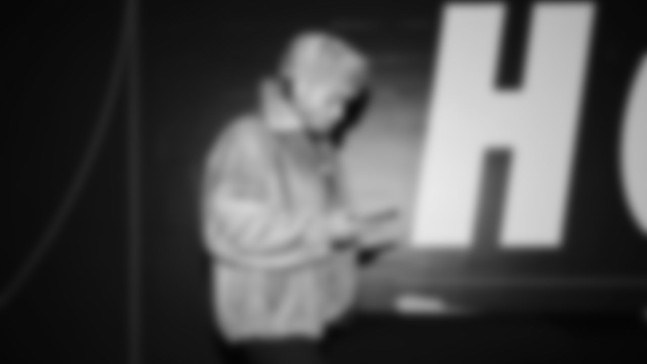 Seahawks safety Coby Bryant (8) arrived at Lumen Field for the Week 15 matchup vs. the Indianapolis Colts.