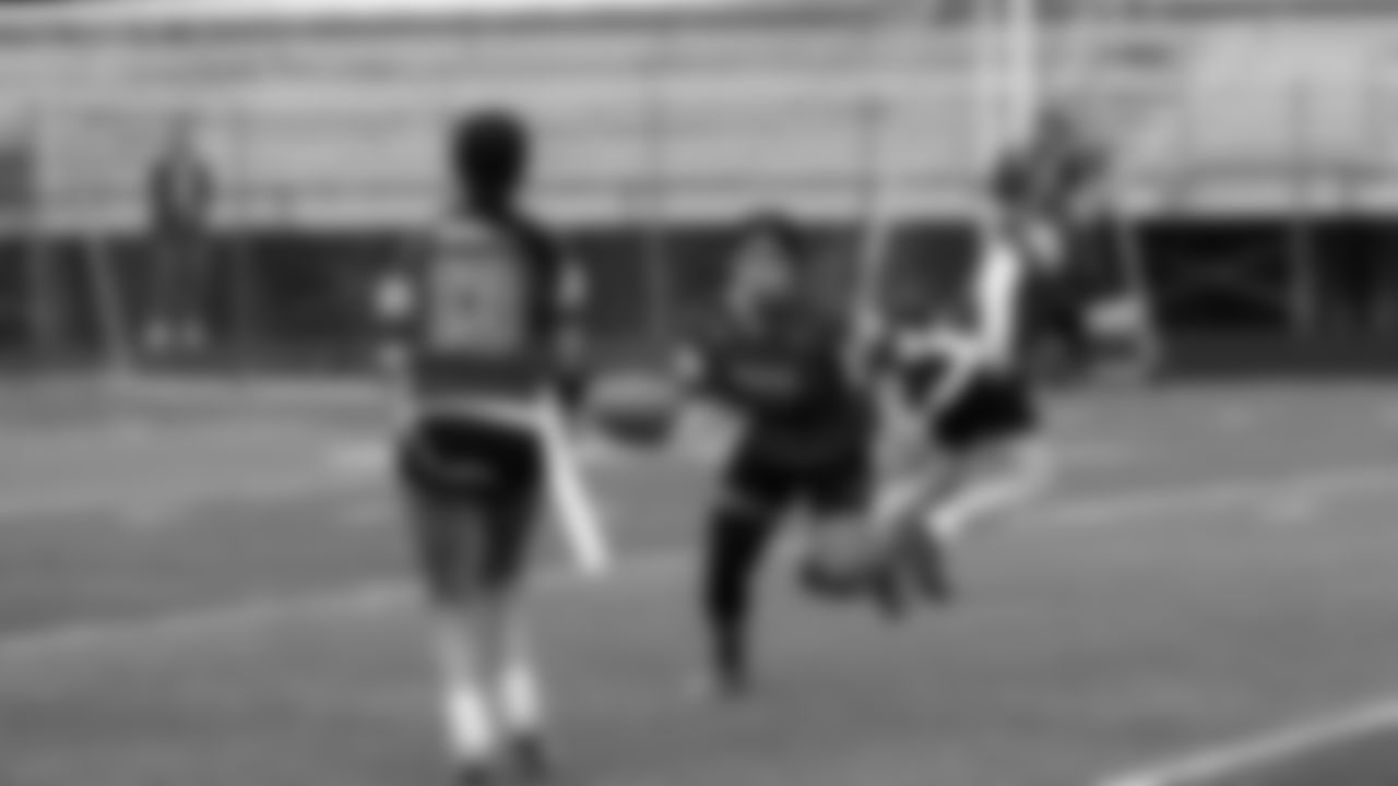 The Seahawks supported the Oregon High School Girls Flag Football Championships on Saturday, May 17, 2025 at Sam Barlow High School that included a $30K donation to the OSAA to help implement new girls flag football programs across Oregon.