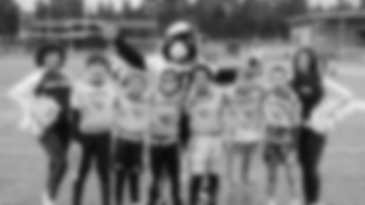 The Seahawks had another round of surprise game day visits at three Seahawks Flag Football League locations on Sunday, October 12th, 2025