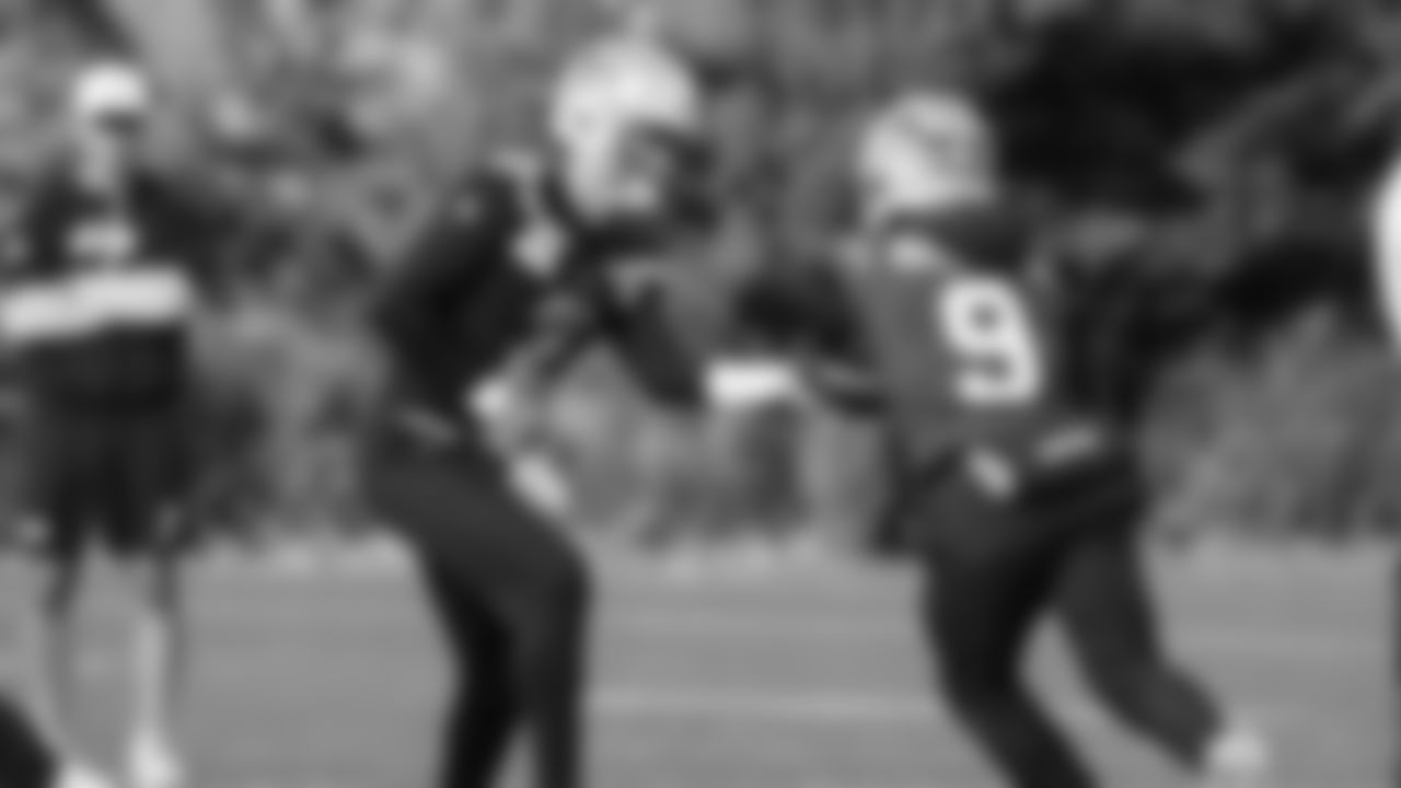 Seahawks quarterback Drew Lock (2) and running back Kenneth Walker III (9) practiced on Friday, November 28, 2025 at the Virginia Mason Athletic Center.