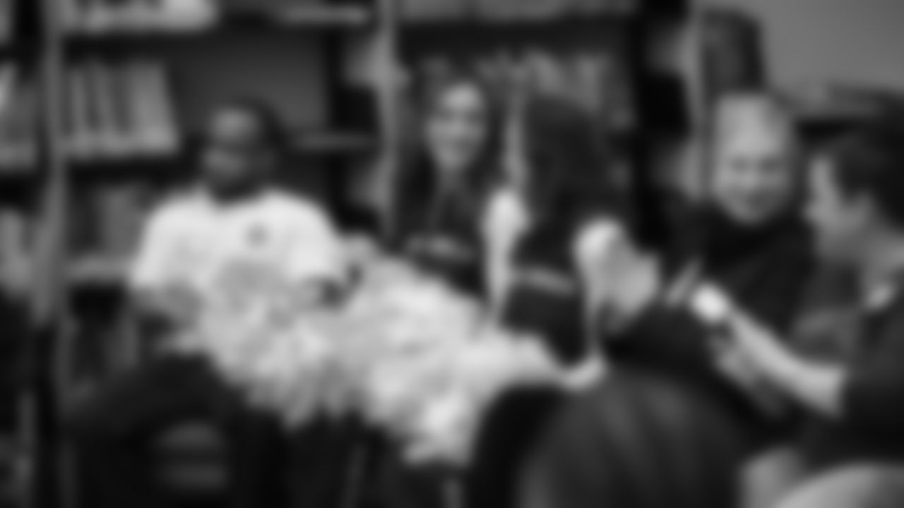 The Seahawks visited BELONG Partners at McKnight Middle School in Renton, WA. as part of the grant announcement on December 10, 2025.