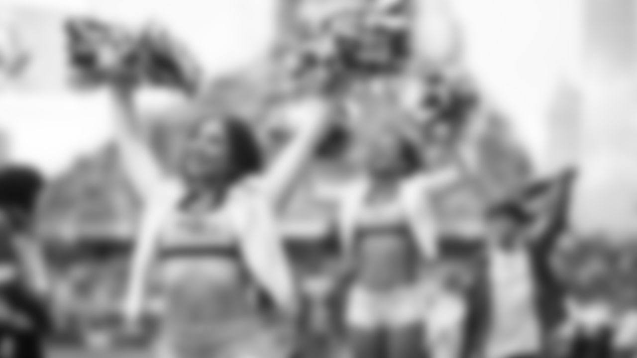 The Seahawks Dancers during the week 3 game against the New Orleans Saints at Lumen Field on Sunday, September 21, 2025.