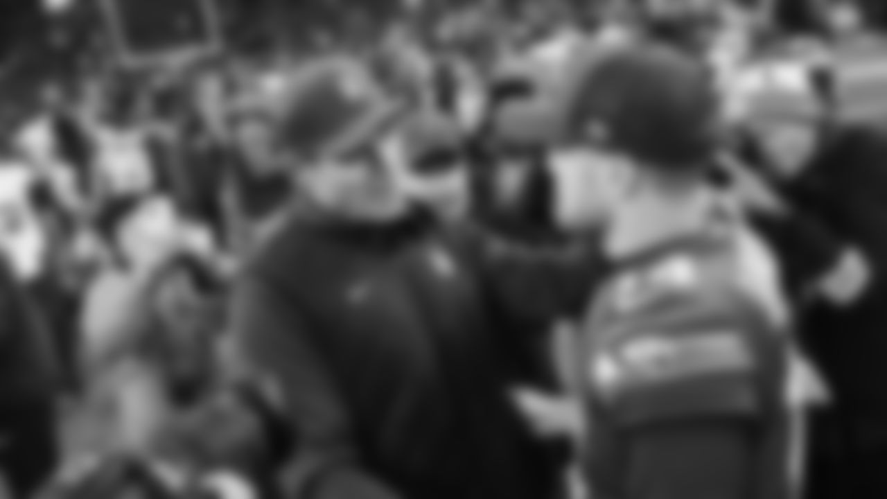 The Seahawks celebrated the 26-0 win vs. the Minnesota Vikings at Lumen Field on November 30, 2025.