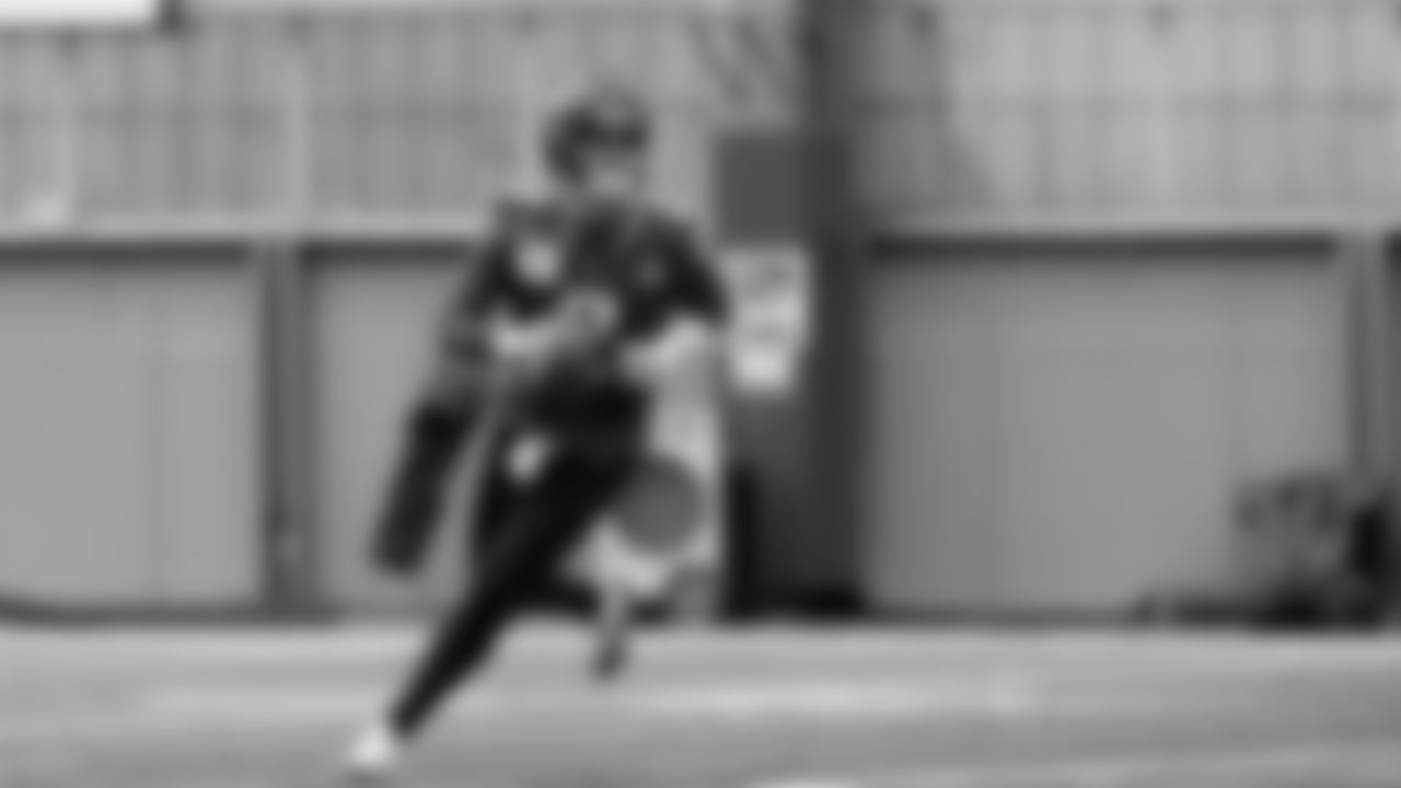 Seahawks quarterback Drew Lock (2) practiced on Friday, November 14, 2025 at the Virginia Mason Athletic Center.