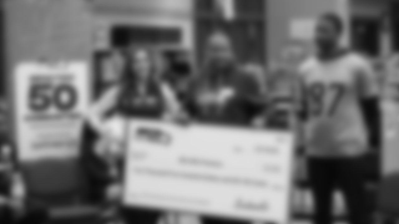 The Seahawks visited BELONG Partners at McKnight Middle School in Renton, WA. as part of the grant announcement on December 10, 2025.