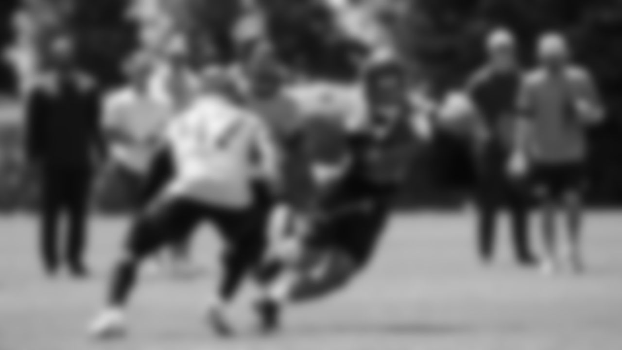 Seahawks running back George Holani (36) participated in a workout on day six of OTAs on Thursday, June 5, 2025 at the Virginia Mason Athletic Center.