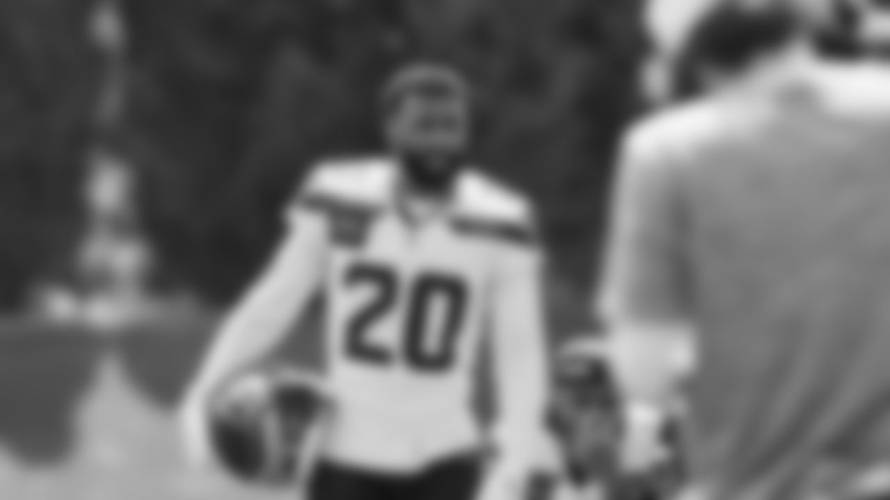 Seahawks safety Julian Love (20) practiced on day four of training camp on July 26, 2025 at the Virginia Mason Athletic Center.