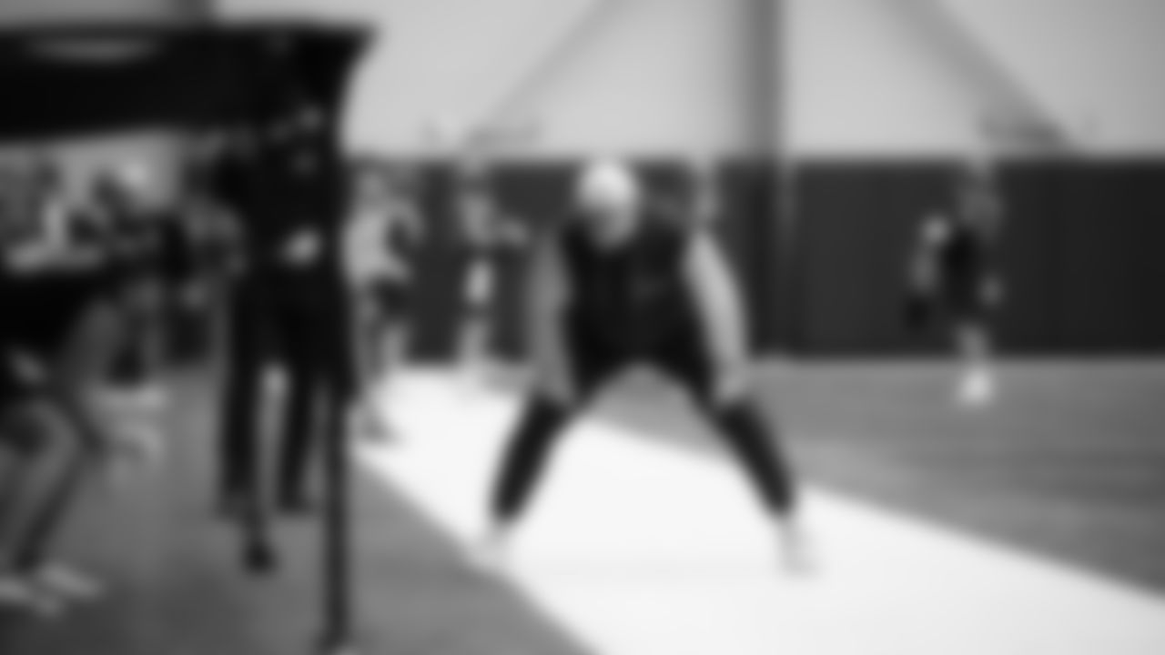 Seahawks tight ends coach Mack Brown at practice on Thursday, November 6, 2025 at the Virginia Mason Athletic Center.