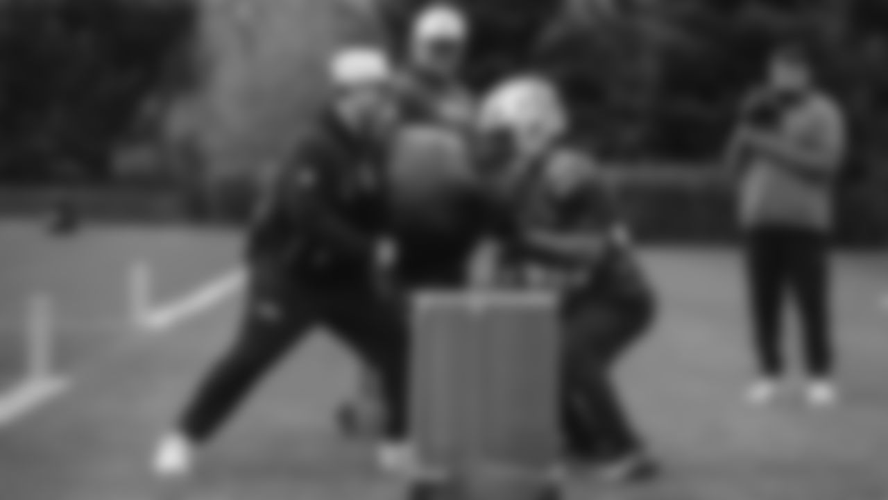 Seahawks running back Myles Gaskin (33) practiced on Wednesday, November 26, 2025 at the Virginia Mason Athletic Center.