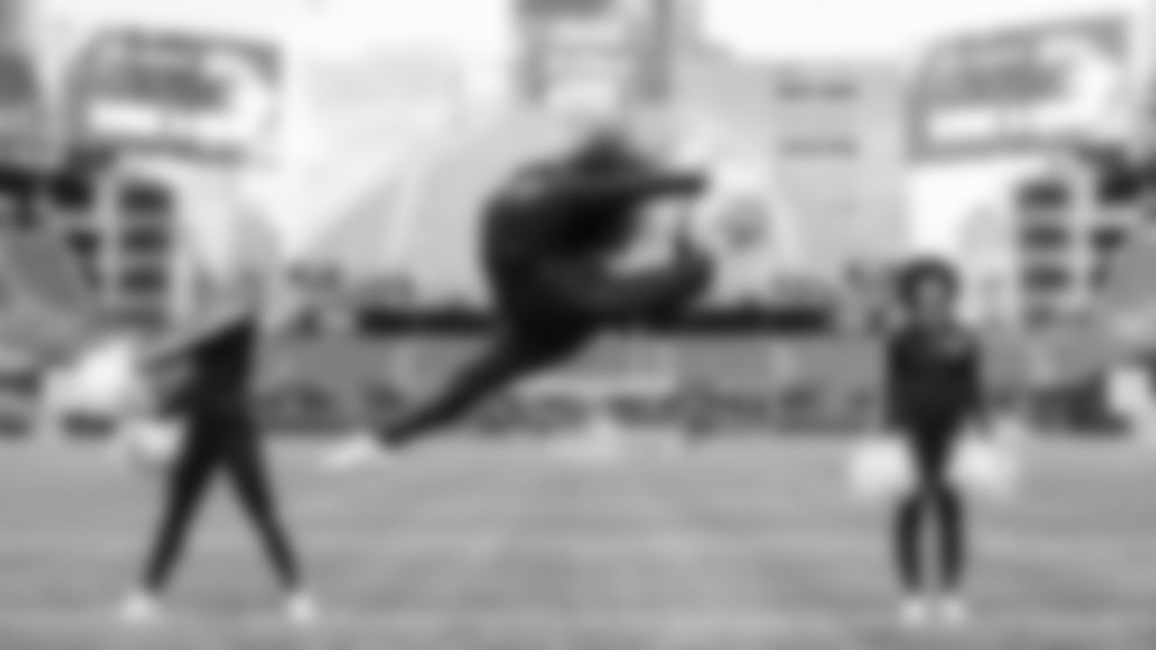 A backstage look at the dancers before the Week 7 game vs. the Texans on October 20, 2025.