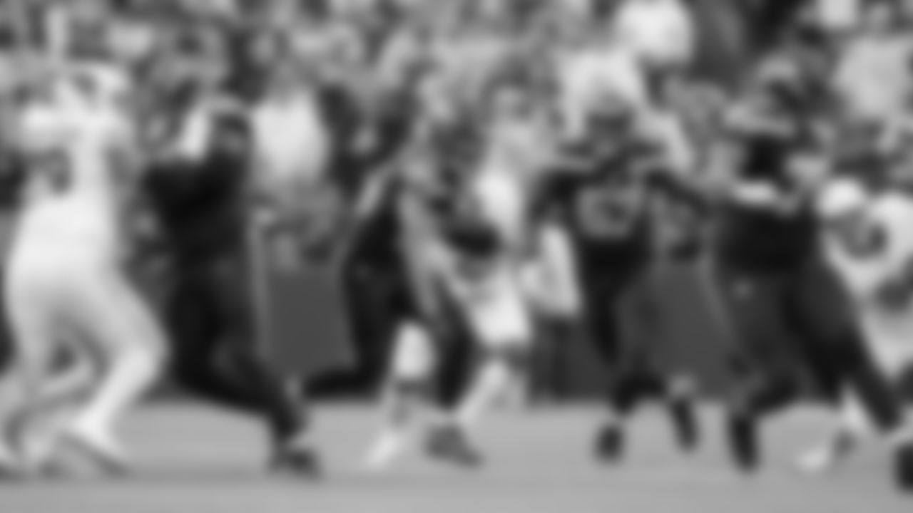 In the second half, Seattle's ground game took over with Zach Charbonnet breaking through with blockers Olu Oluwatimi, Charles Cross, AJ Barner and Anthony Bradford.