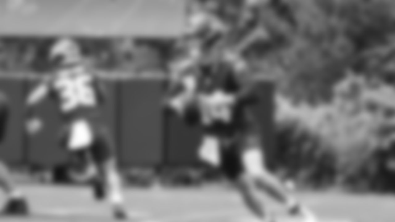 Seahawks quarterback Sam Darnold (14) participated in the Seahawks 2025 offseason workout program.