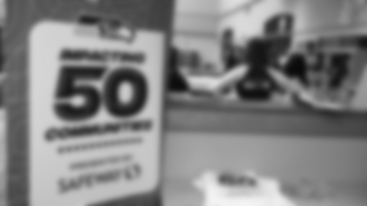 The Seahawks visited BELONG Partners at McKnight Middle School in Renton, WA. as part of the grant announcement on December 10, 2025.