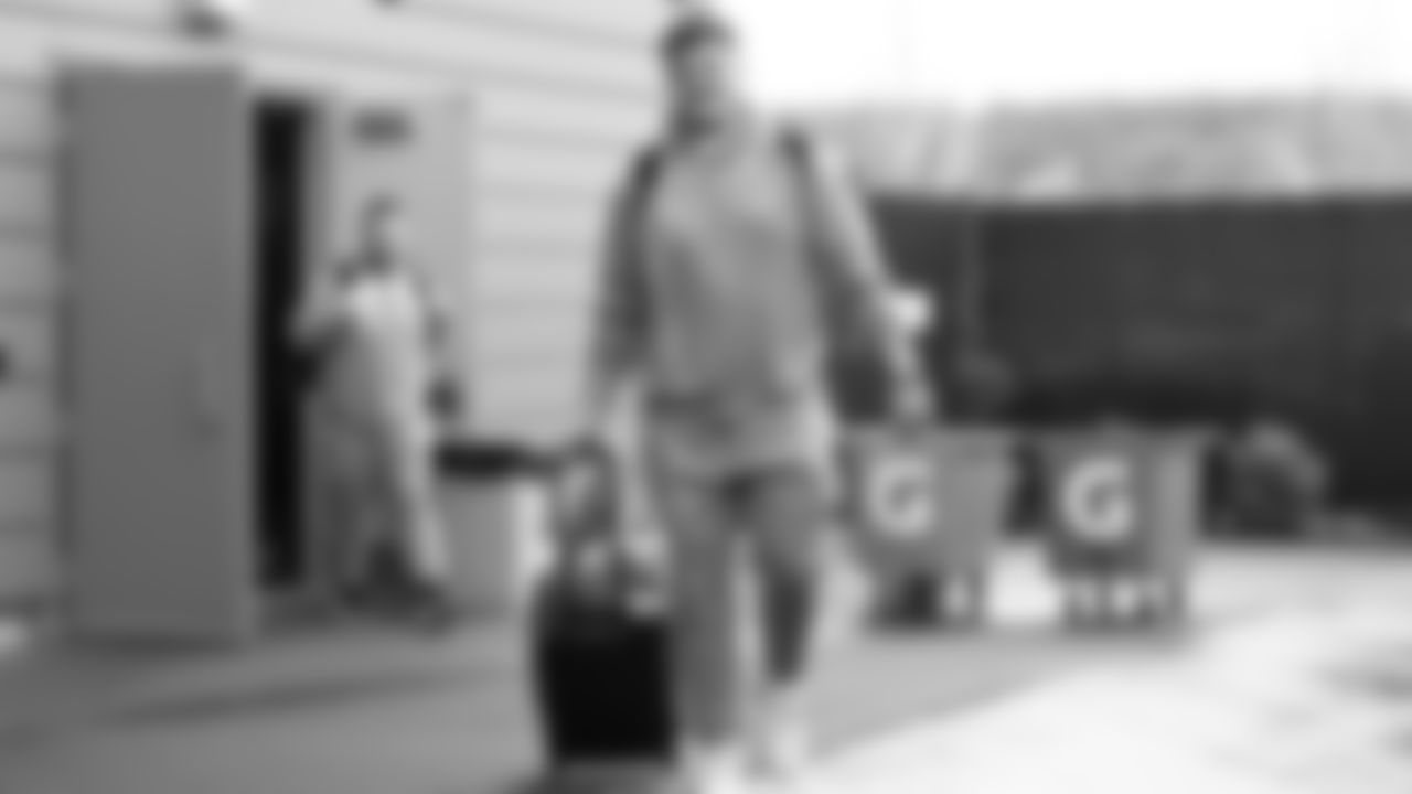 Seahawks guard Grey Zabel (76) departed the Virginia Mason Athletic Center on Sunday, February 1, 2026.