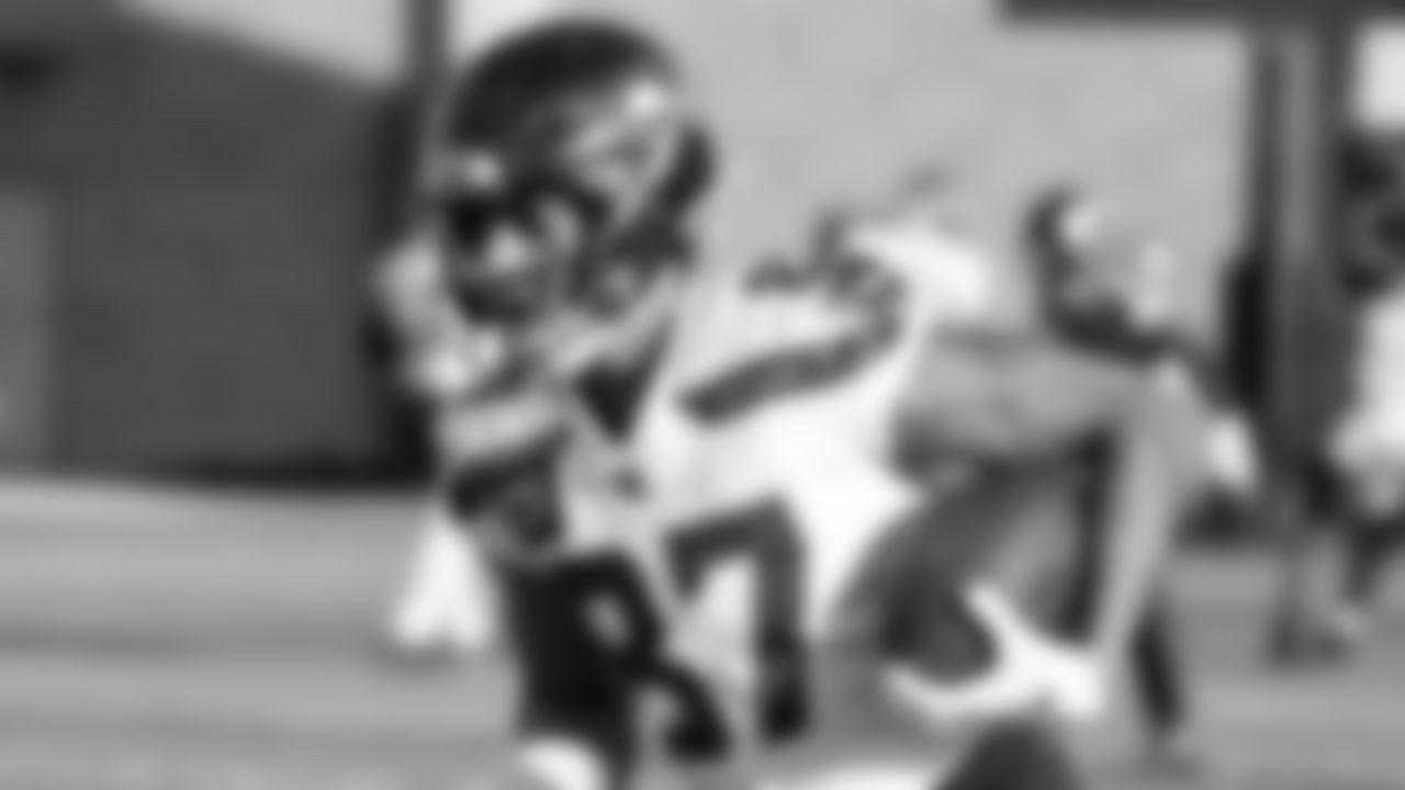 Seahawks wide receiver Brenden Rice (87) practiced on Wednesday, November 19 at the Virginia Mason Athletic Center.