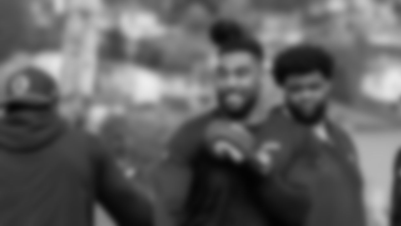 Seahawks defensive end Leonard Williams (99) participated in a workout on May 22, 2025 at the Virginia Mason Athletic Center.