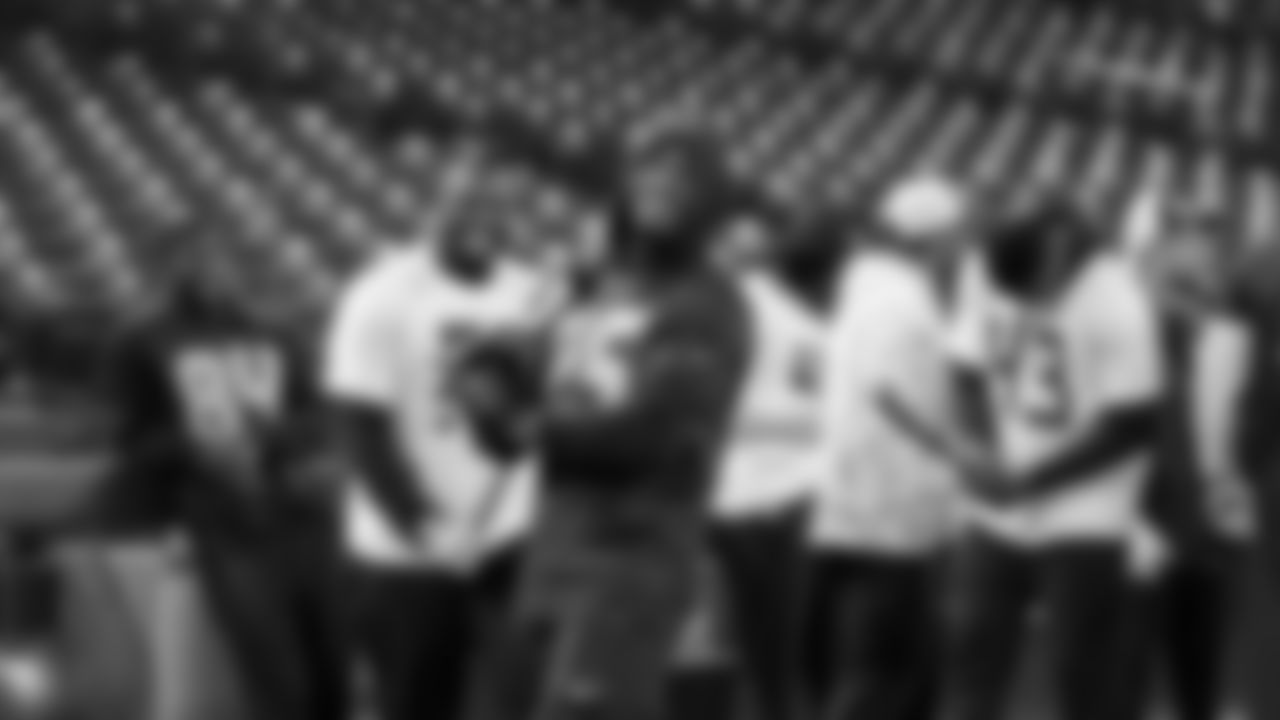 Seahawks running back Kenny McIntosh (25) visited T-Mobile Park on May 19, 2025
