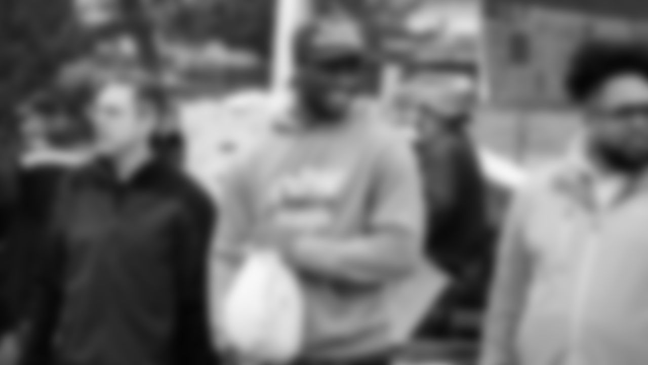 Seahawks Legend Marcus Trufant, quarterback Jalen Milroe, Blitz and the Seahawks Dancers participated in the Tacoma Police Department and Friends Thanksgiving Turkey Giveaway on November 18, 2025.