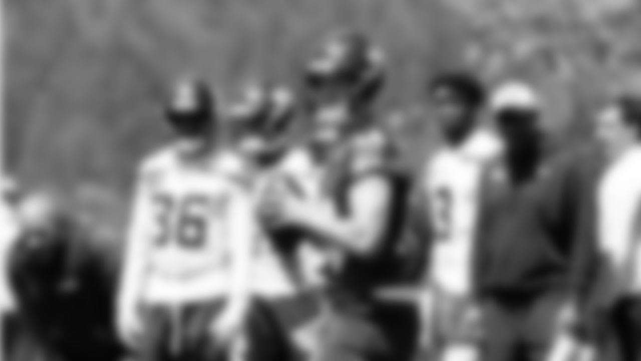 Seahawks quarterback Sam Darnold (14) participated in a workout on day one of OTAs on Tuesday, May 27, 2025 at the Virginia Mason Athletic Center.