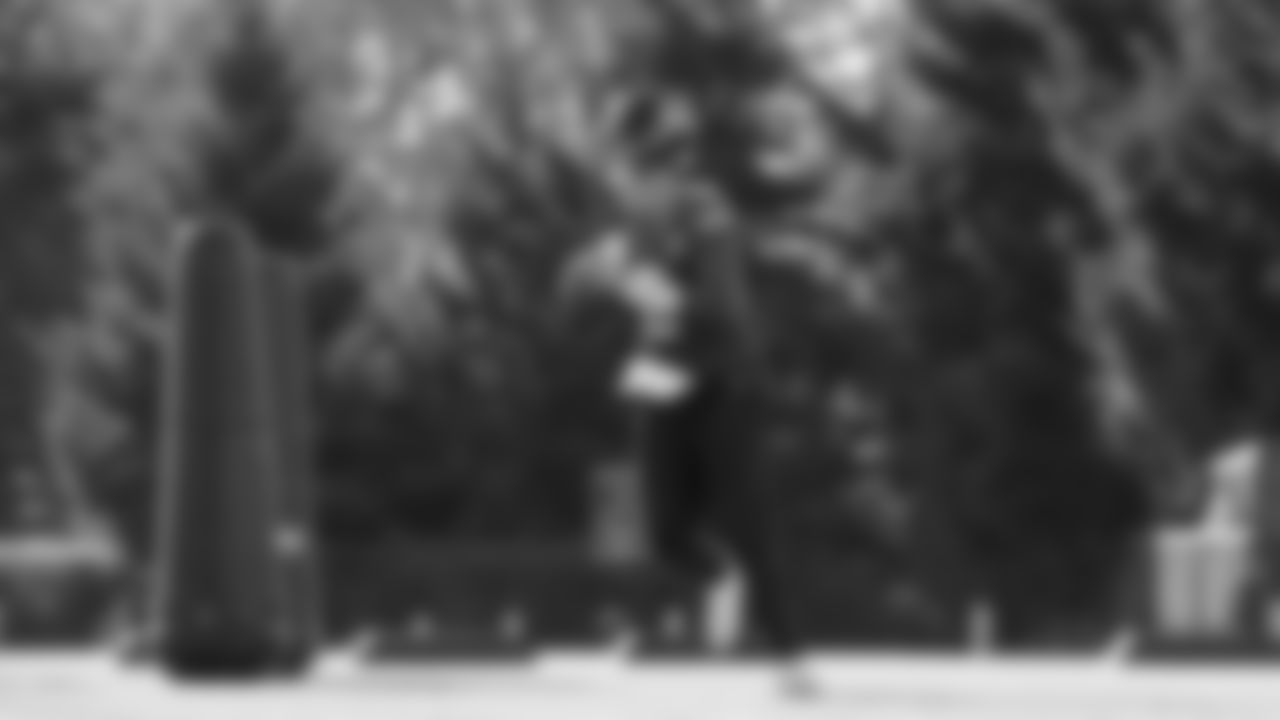 Seahawks quarterback Drew Lock (2) practiced on Thursday, November 20 at the Virginia Mason Athletic Center.