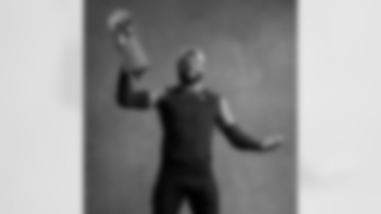 Seahawks safety Julian Love (20) with the Lombardi Trophy after winning Super Bowl LX.