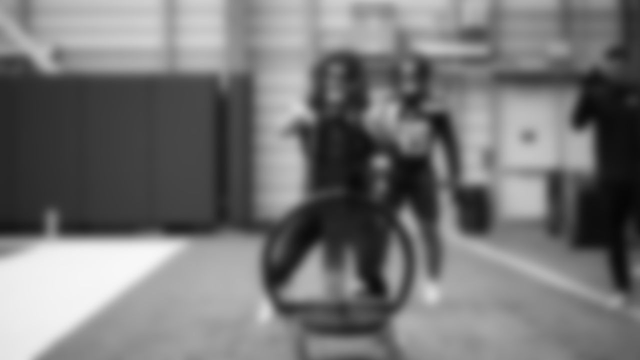 Seahawks linebacker Patrick O'Connell (52) practiced on Thursday, November 13, 2025 at the Virginia Mason Athletic Center.