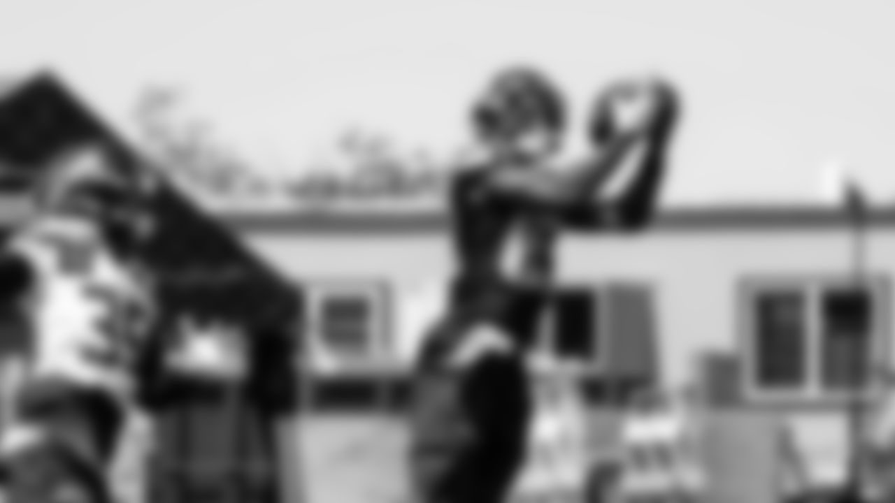 Seahawks wide receiver Dareke Young (83) participated in a workout on day four of OTAs on Monday, June 2, 2025 at the Virginia Mason Athletic Center.
