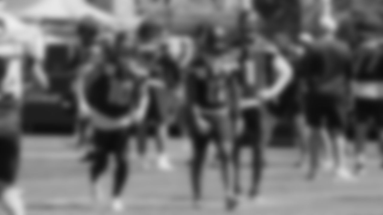 Seahawks wide receiver Cooper Kupp (10) and wide receiver Jaxon Smith-Njigba (11) practiced on day two of training camp on July 24, 2025 at the Virginia Mason Athletic Center.